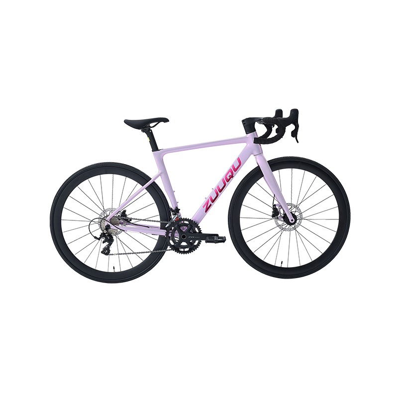 HYB-049 BIKE Road Bike การดูดซับแรงกระแทกที่ดีสีม่วง