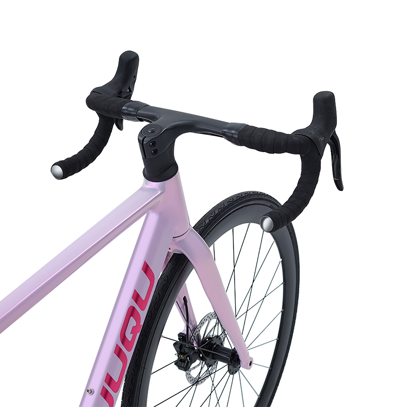 HYB-049 BIKE Road Bike การดูดซับแรงกระแทกที่ดีสีม่วง
